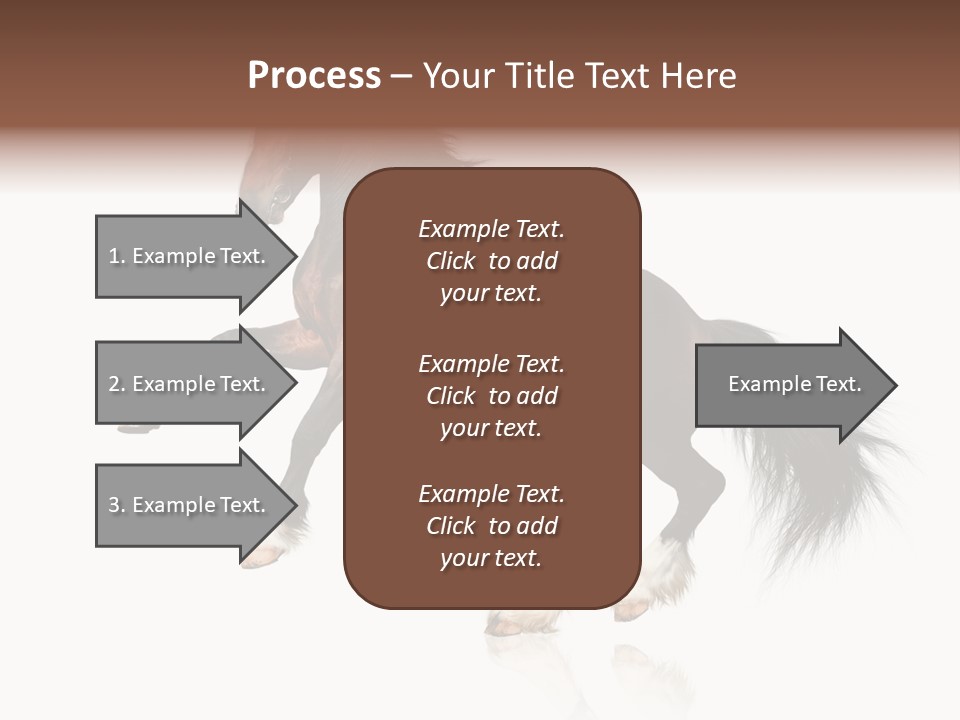 Mane Jumping Clydesdale PowerPoint Template