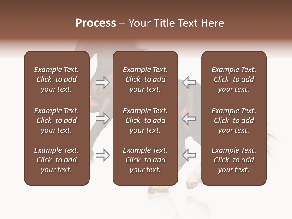 Mane Jumping Clydesdale PowerPoint Template