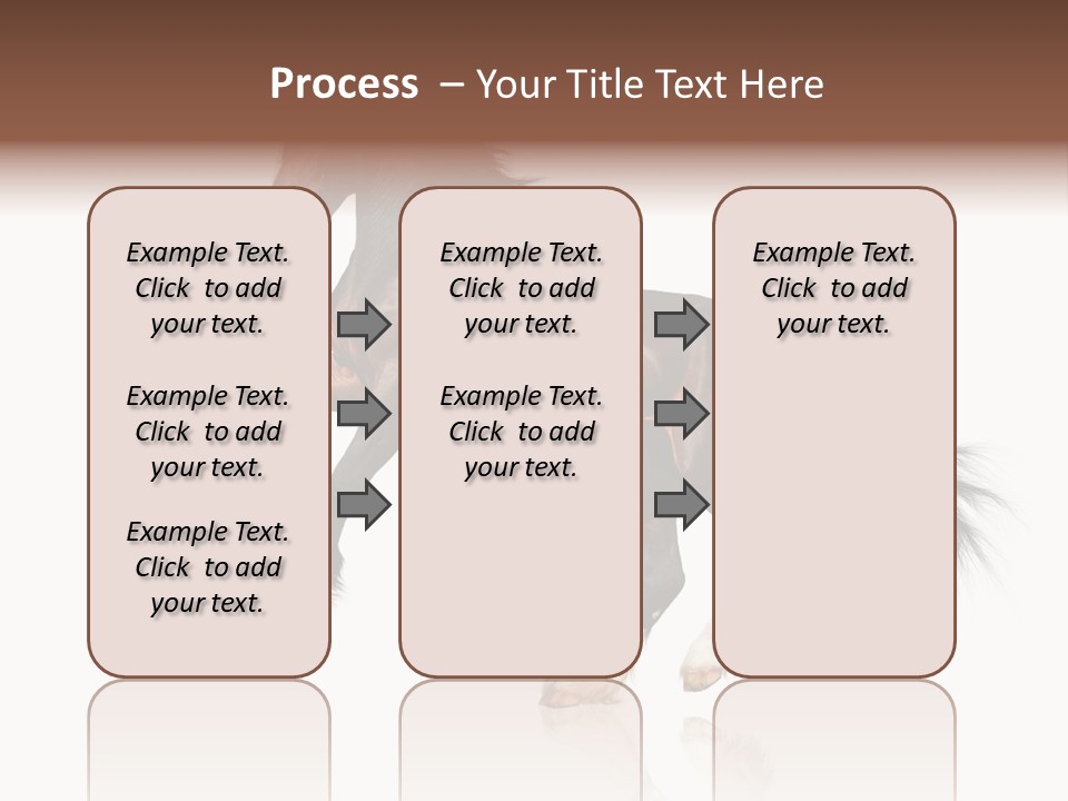 Mane Jumping Clydesdale PowerPoint Template