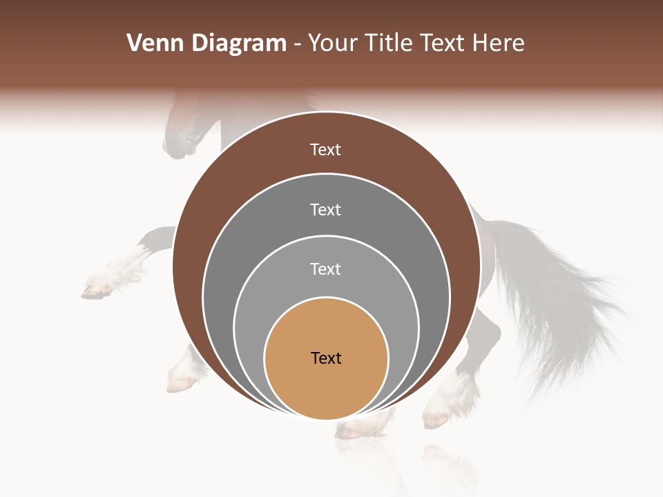 Mane Jumping Clydesdale PowerPoint Template