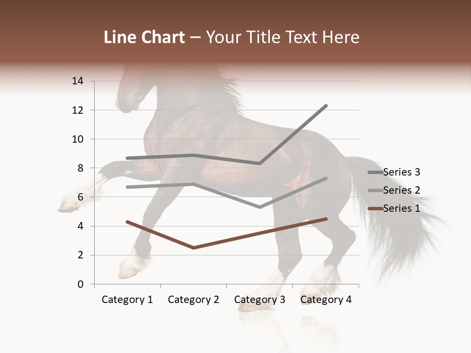 Mane Jumping Clydesdale PowerPoint Template