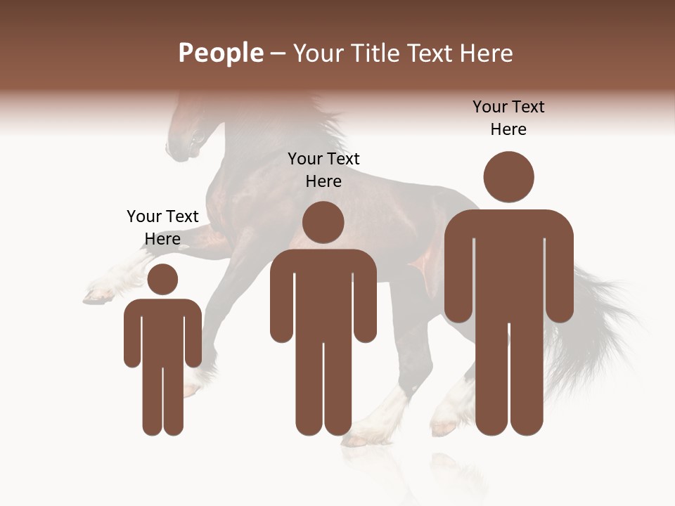 Mane Jumping Clydesdale PowerPoint Template