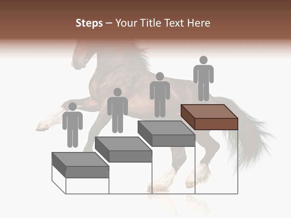 Mane Jumping Clydesdale PowerPoint Template