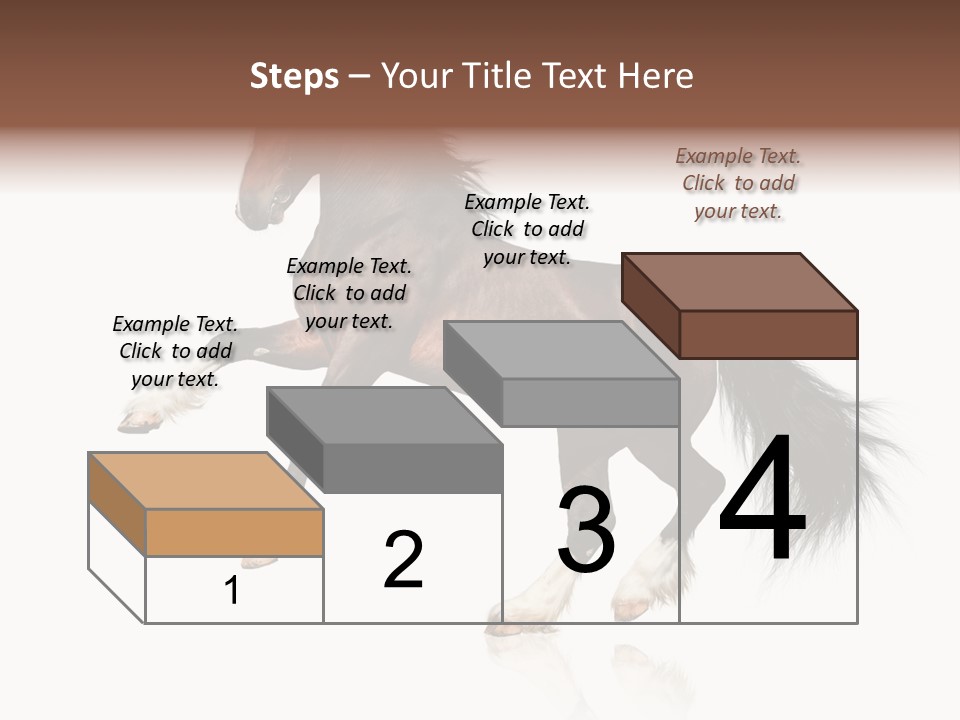 Mane Jumping Clydesdale PowerPoint Template