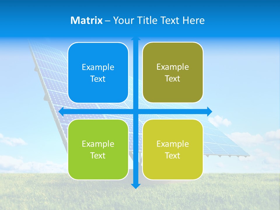 Blue Energy Sky PowerPoint Template