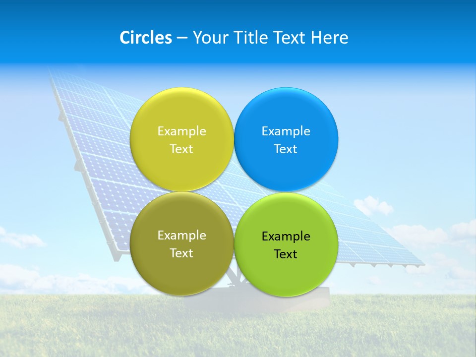 Blue Energy Sky PowerPoint Template