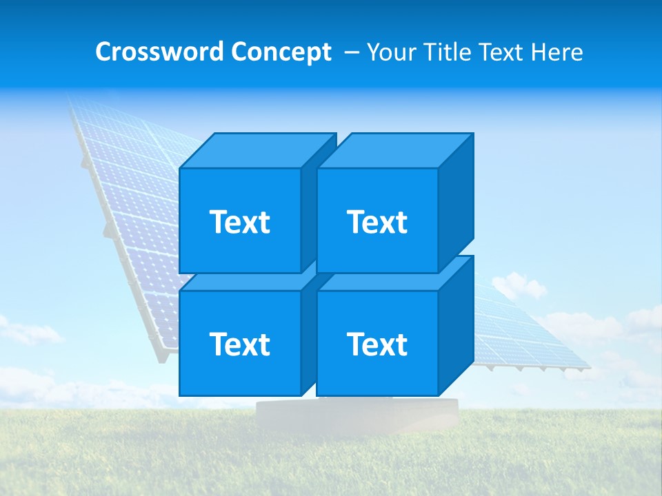 Blue Energy Sky PowerPoint Template