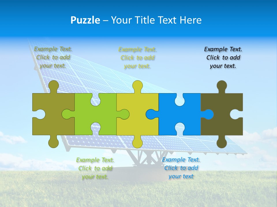 Blue Energy Sky PowerPoint Template