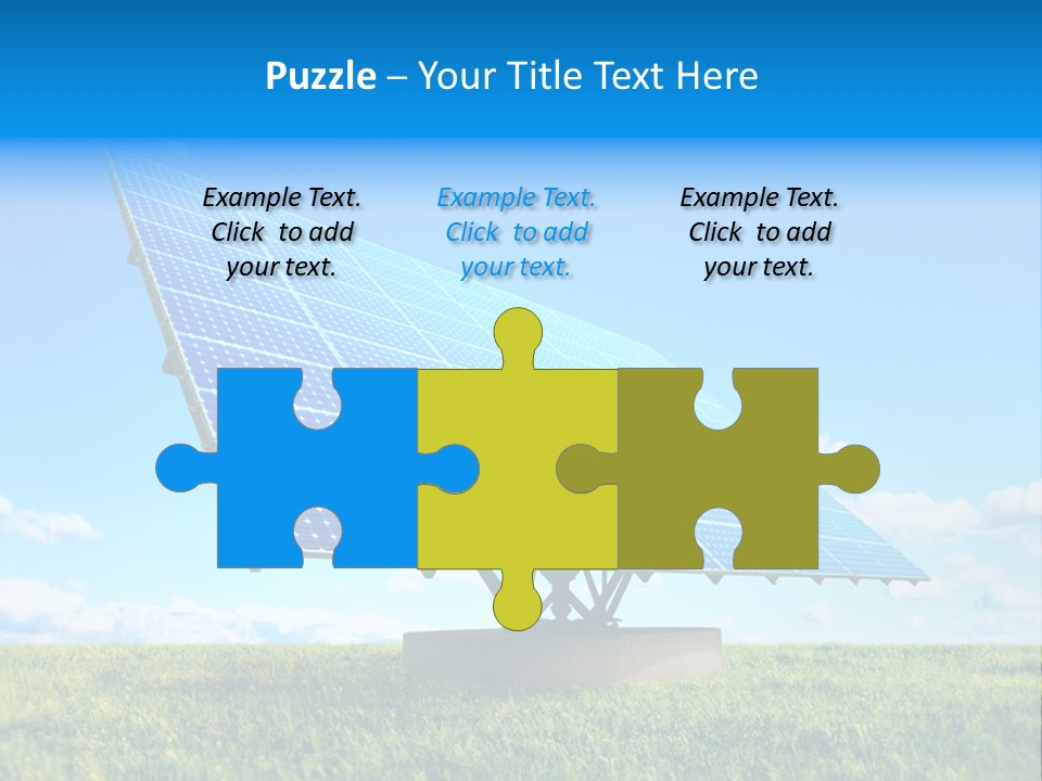 Blue Energy Sky PowerPoint Template