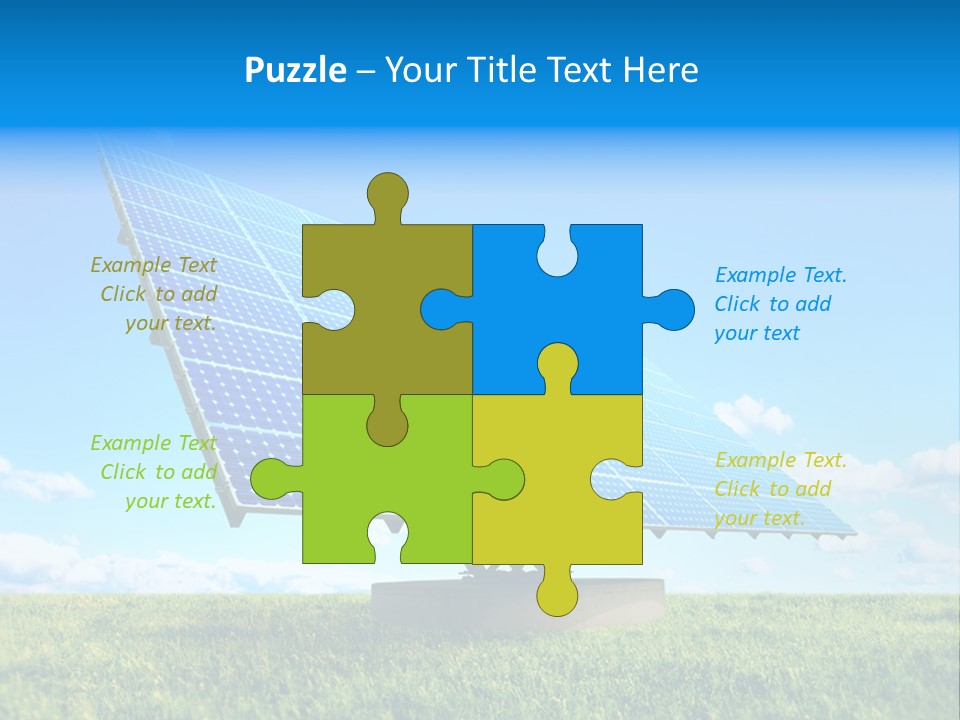 Blue Energy Sky PowerPoint Template