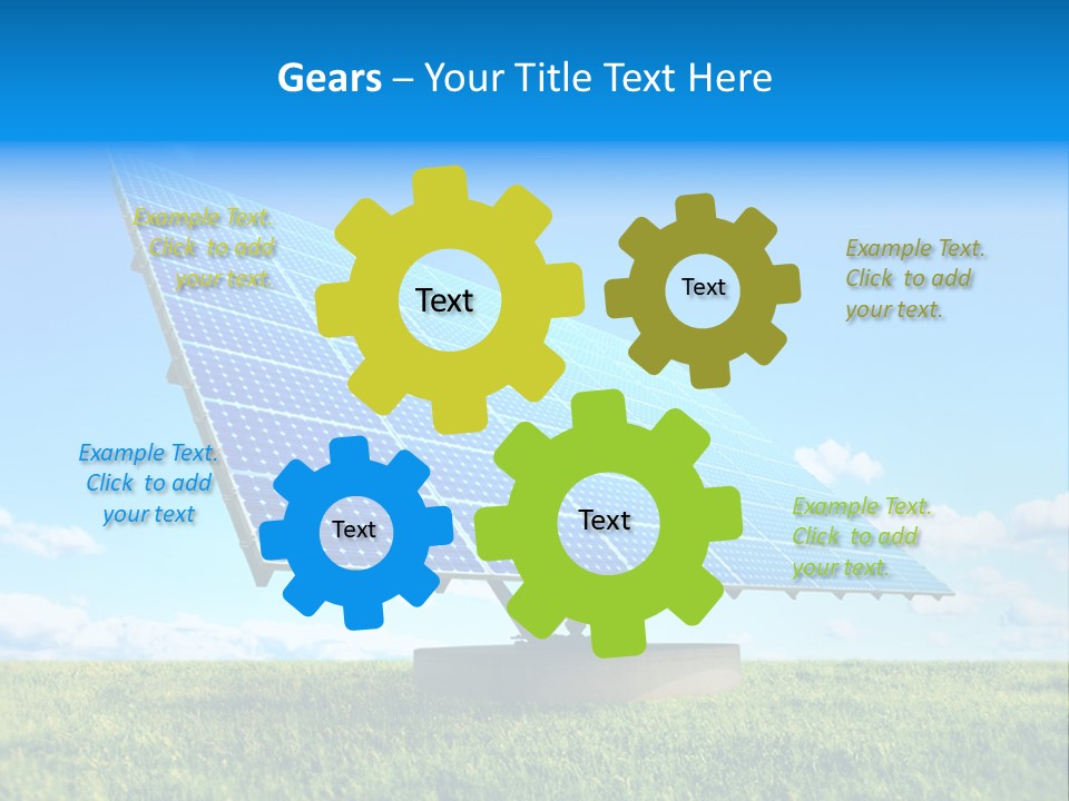 Blue Energy Sky PowerPoint Template