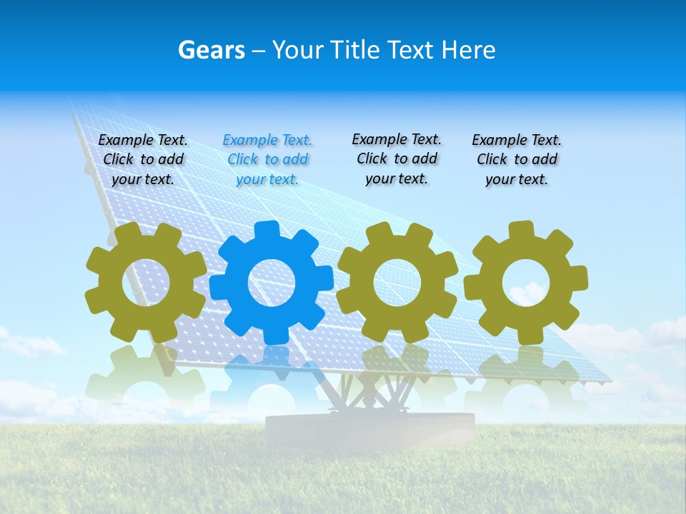 Blue Energy Sky PowerPoint Template