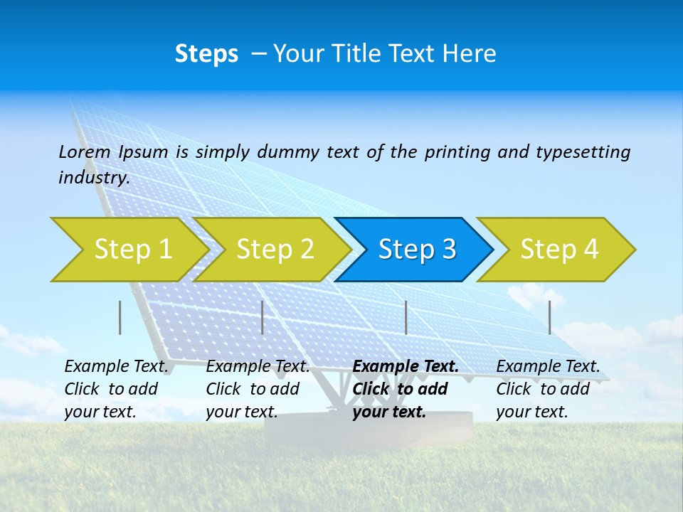 Blue Energy Sky PowerPoint Template