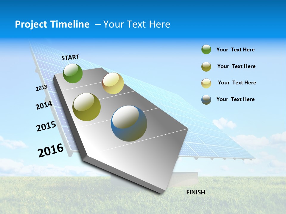 Blue Energy Sky PowerPoint Template