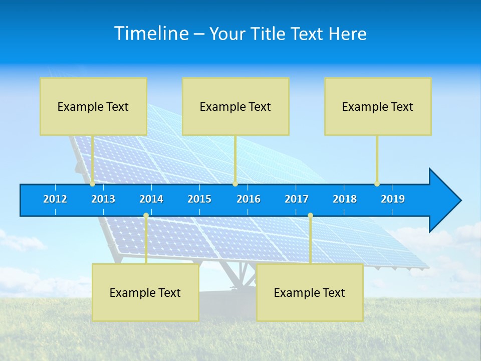 Blue Energy Sky PowerPoint Template