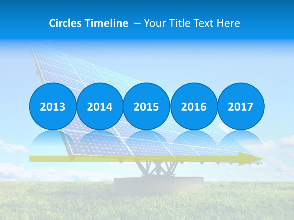 Blue Energy Sky PowerPoint Template
