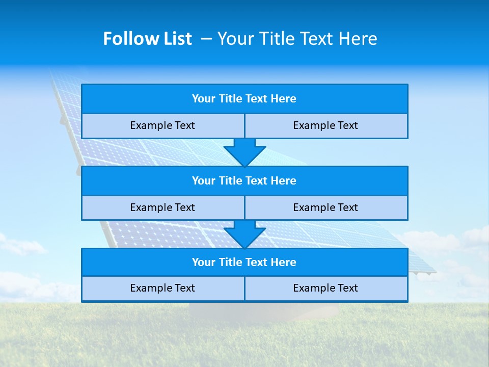 Blue Energy Sky PowerPoint Template