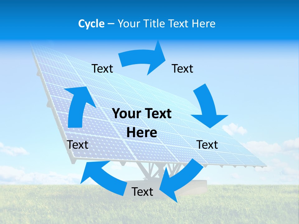 Blue Energy Sky PowerPoint Template