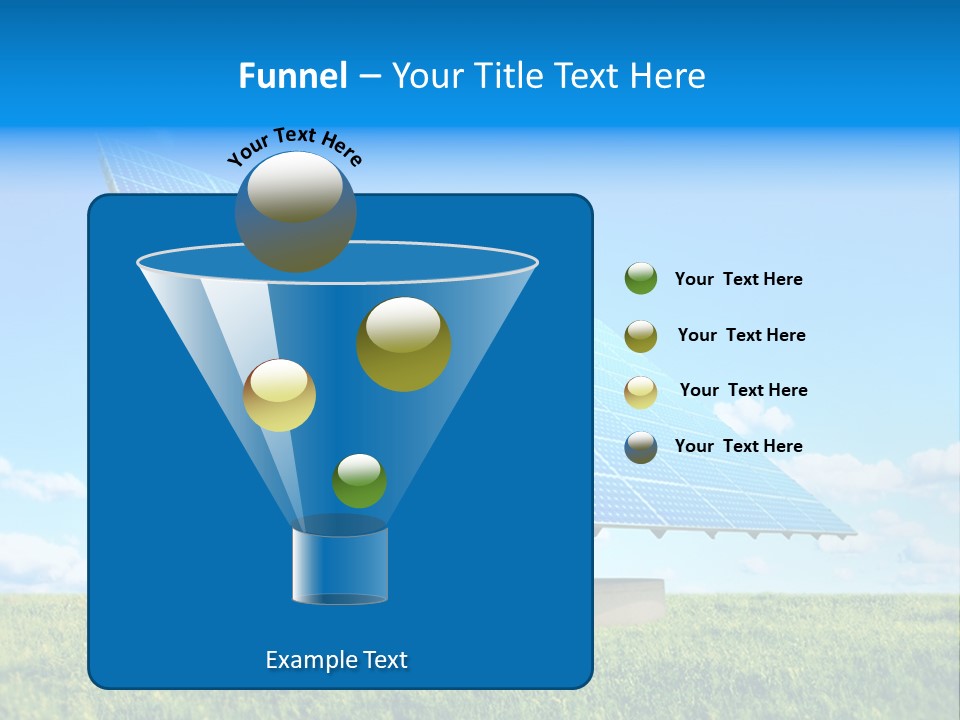 Blue Energy Sky PowerPoint Template