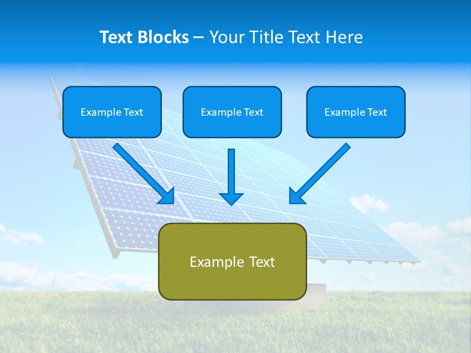 Blue Energy Sky PowerPoint Template
