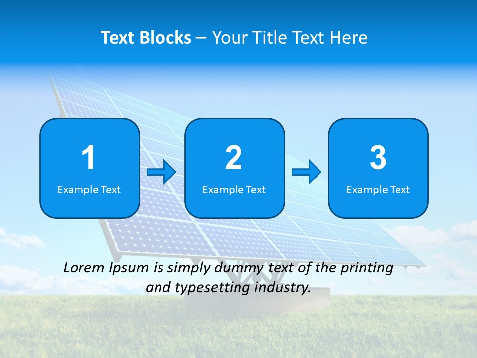 Blue Energy Sky PowerPoint Template