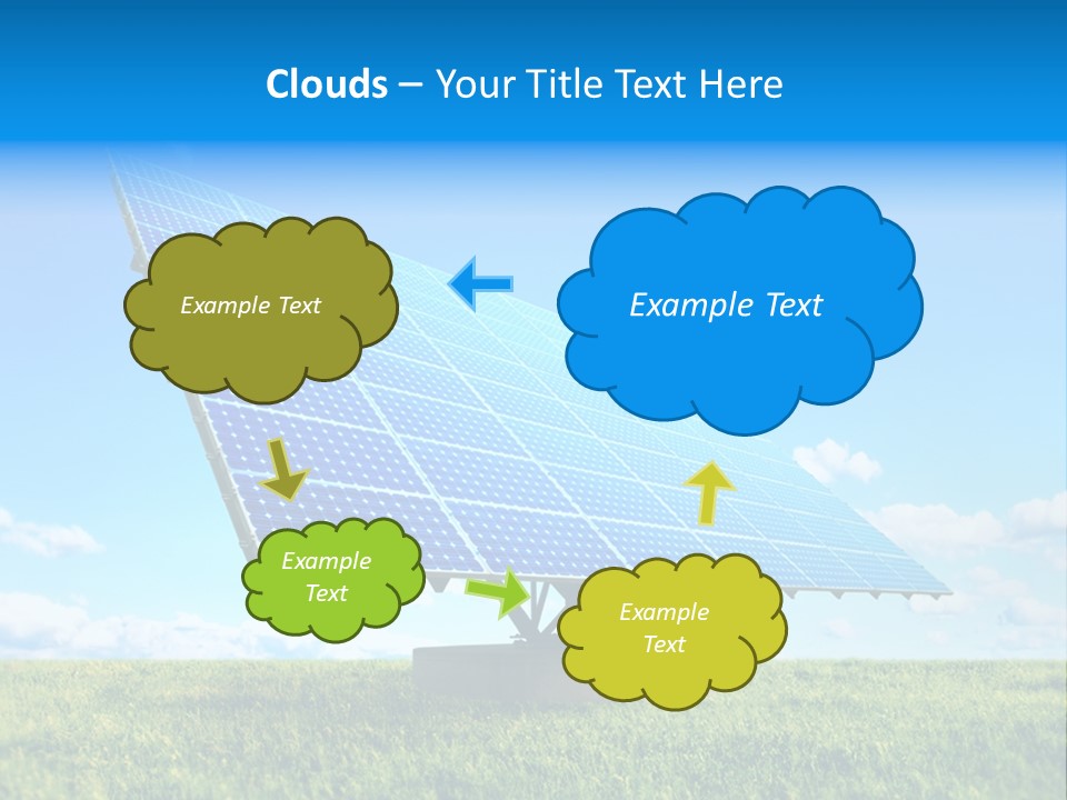 Blue Energy Sky PowerPoint Template