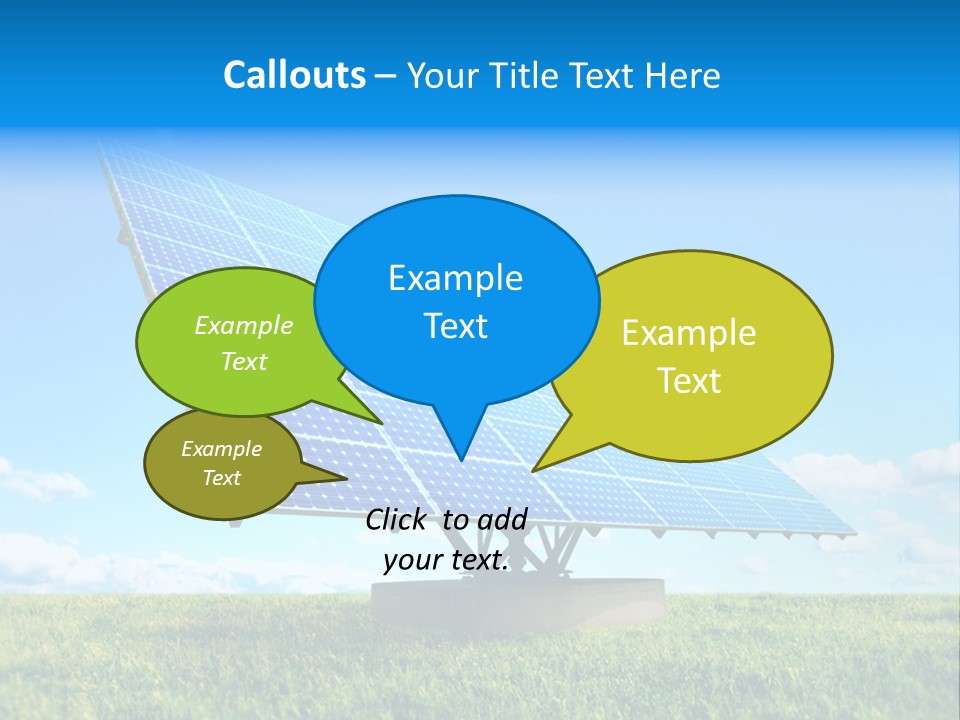 Blue Energy Sky PowerPoint Template