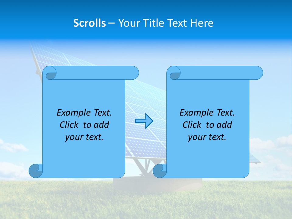 Blue Energy Sky PowerPoint Template