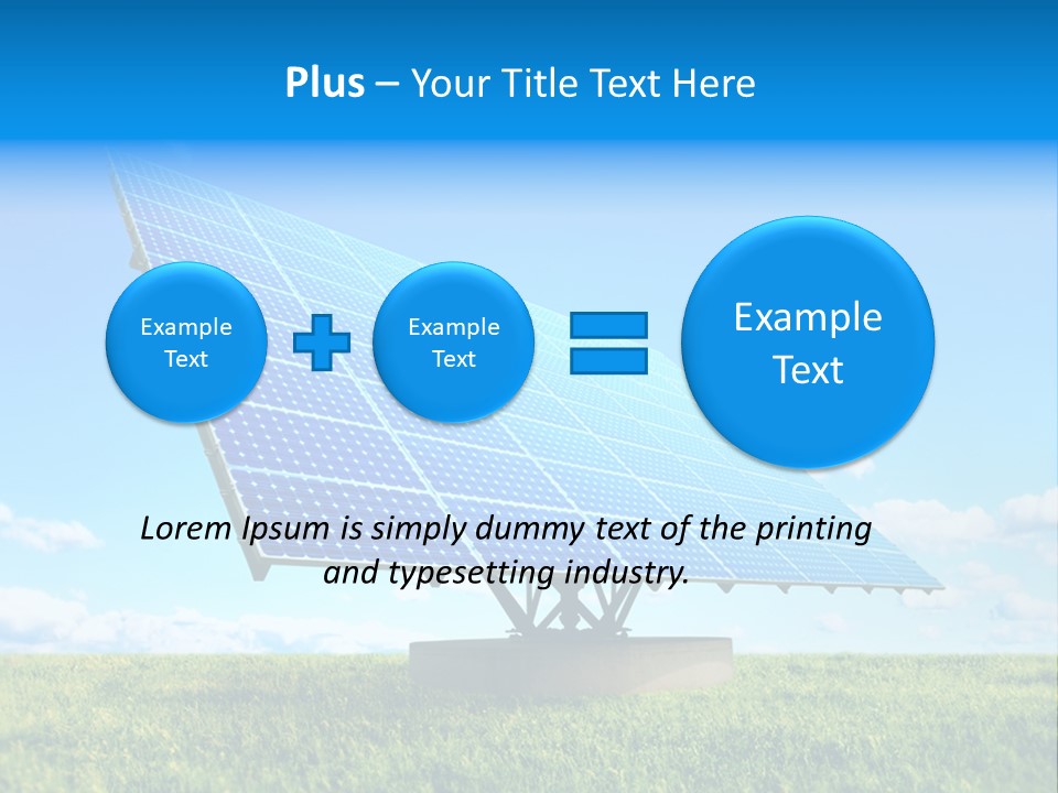 Blue Energy Sky PowerPoint Template