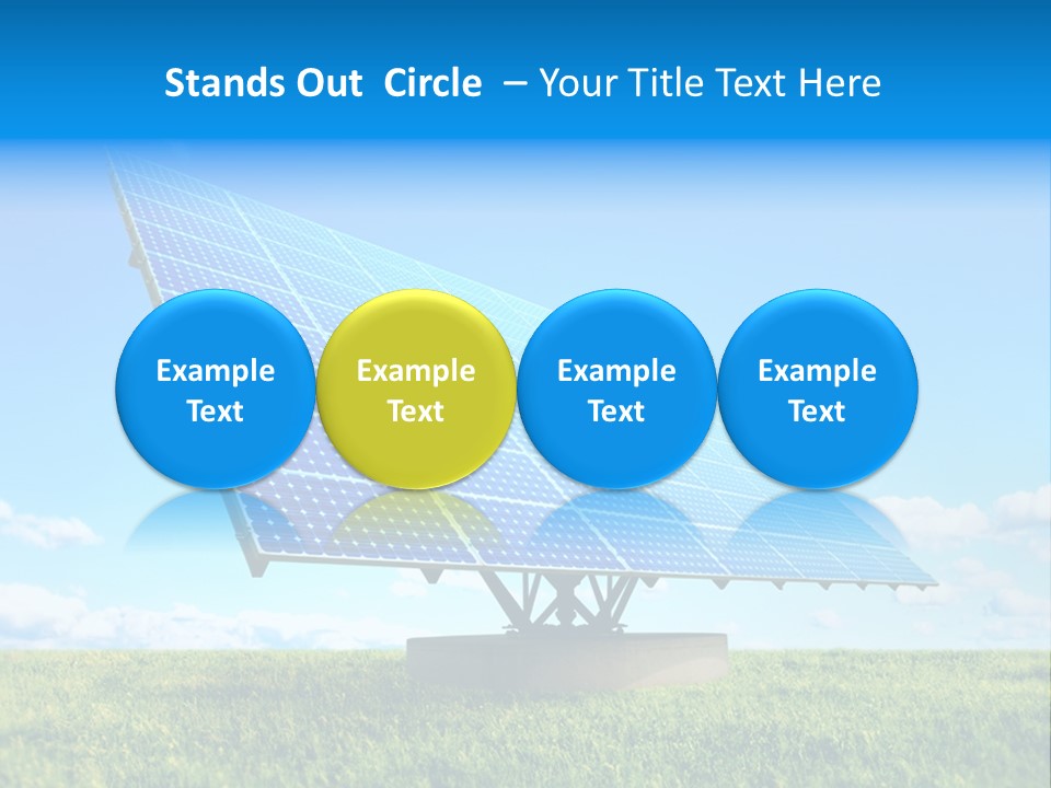 Blue Energy Sky PowerPoint Template