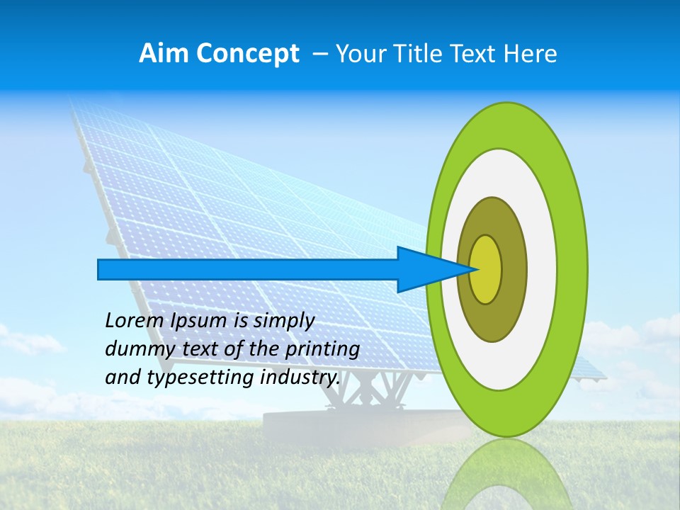 Blue Energy Sky PowerPoint Template