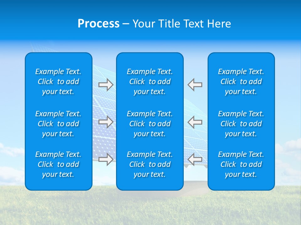 Blue Energy Sky PowerPoint Template