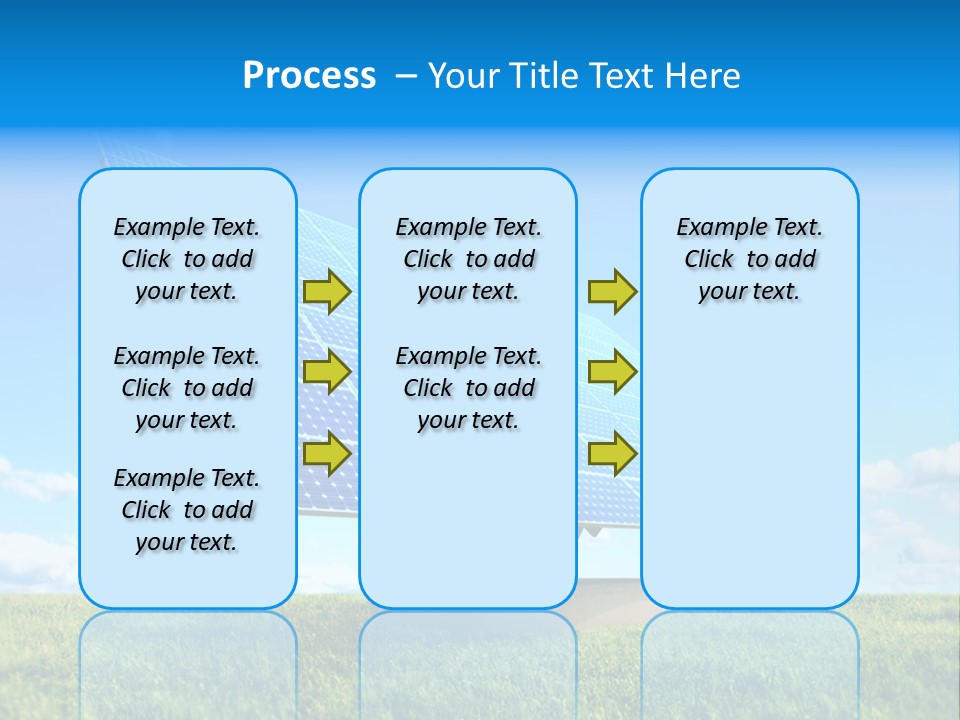Blue Energy Sky PowerPoint Template