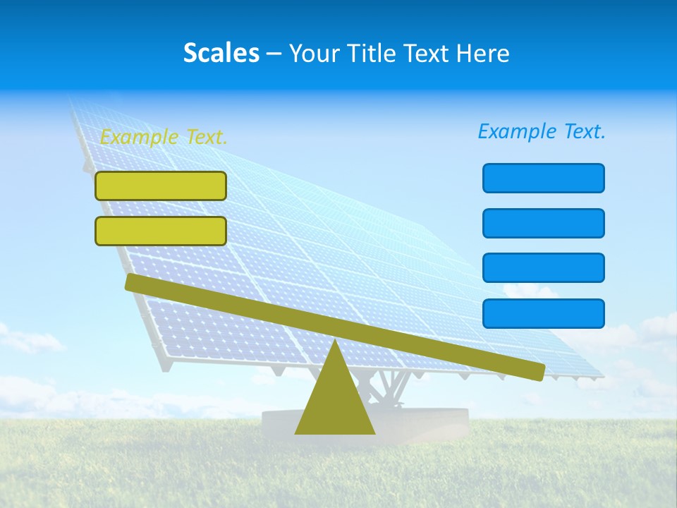 Blue Energy Sky PowerPoint Template
