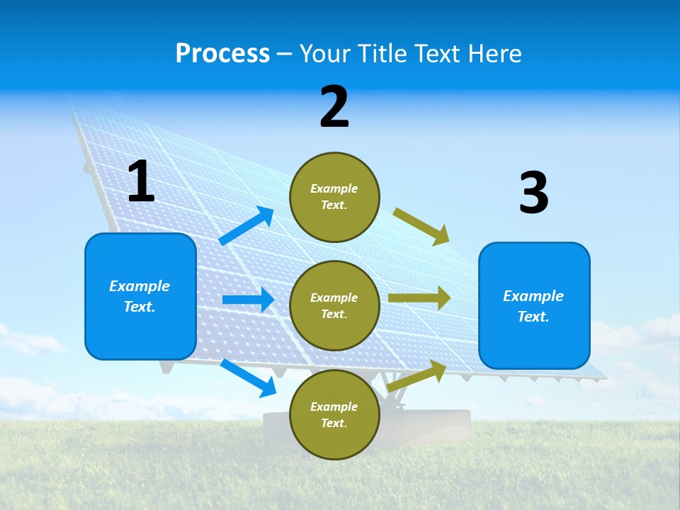 Blue Energy Sky PowerPoint Template