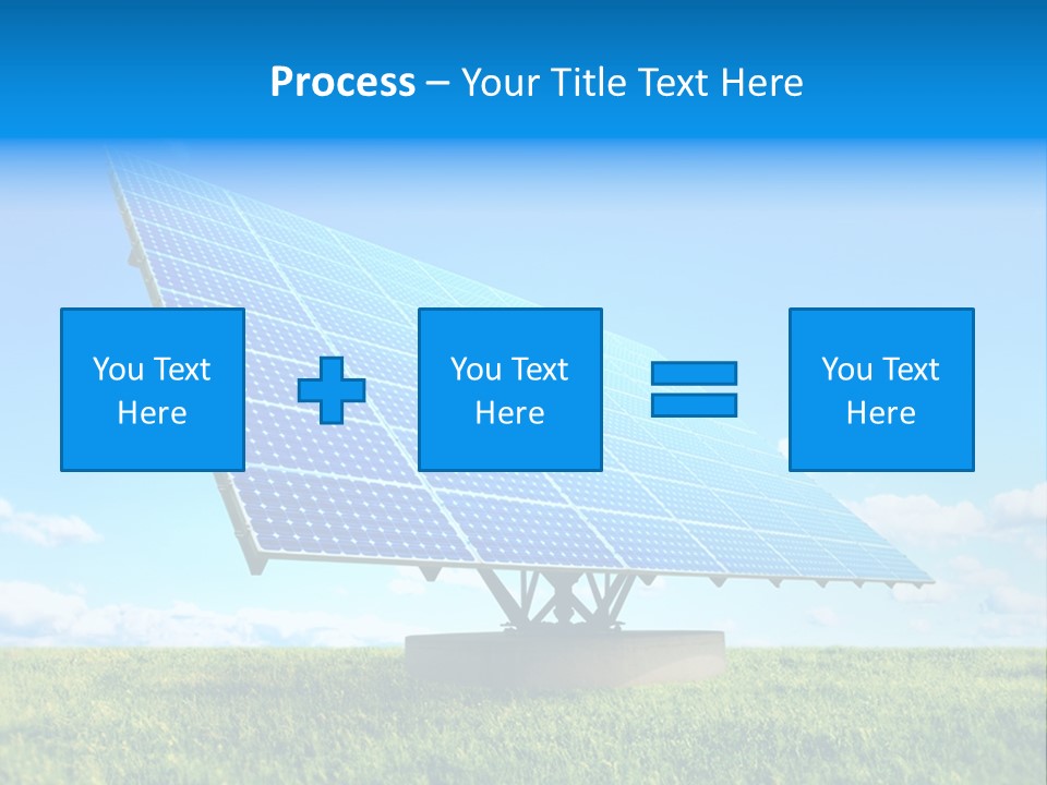 Blue Energy Sky PowerPoint Template