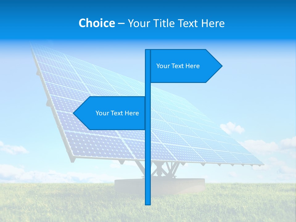 Blue Energy Sky PowerPoint Template