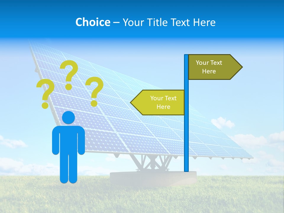 Blue Energy Sky PowerPoint Template