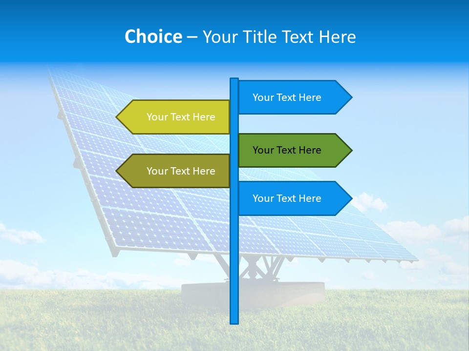 Blue Energy Sky PowerPoint Template