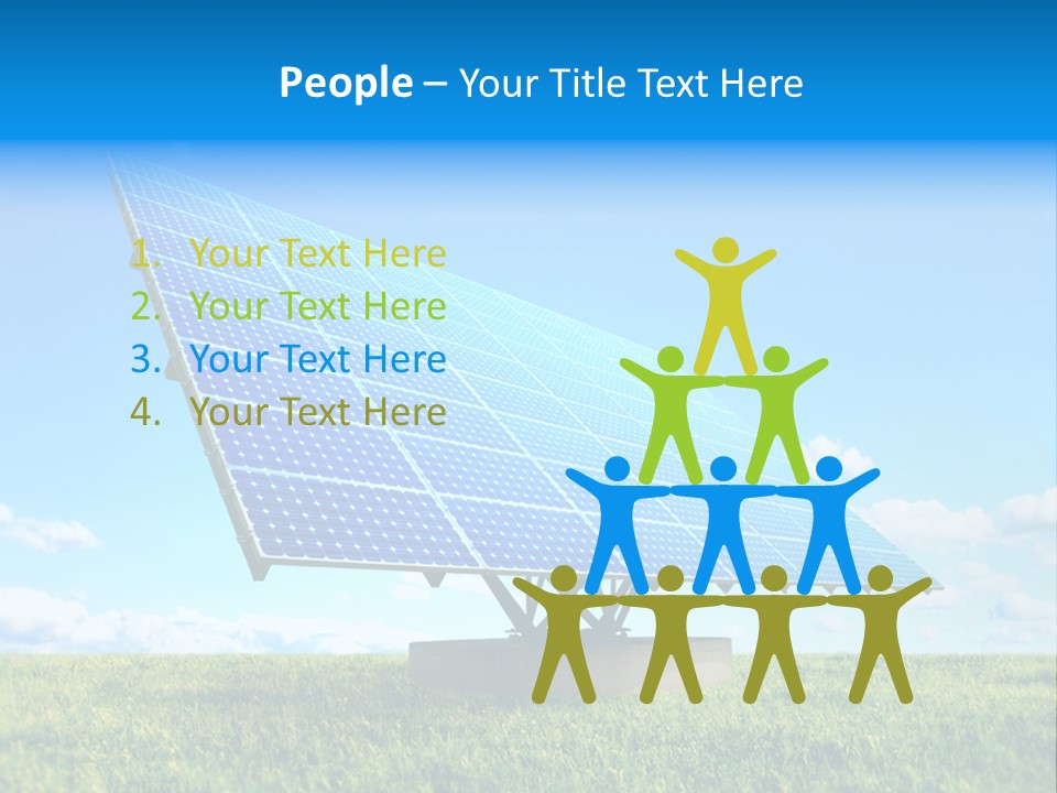 Blue Energy Sky PowerPoint Template