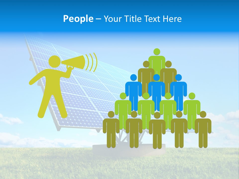 Blue Energy Sky PowerPoint Template