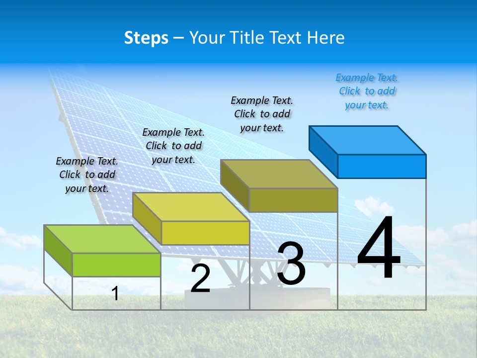 Blue Energy Sky PowerPoint Template
