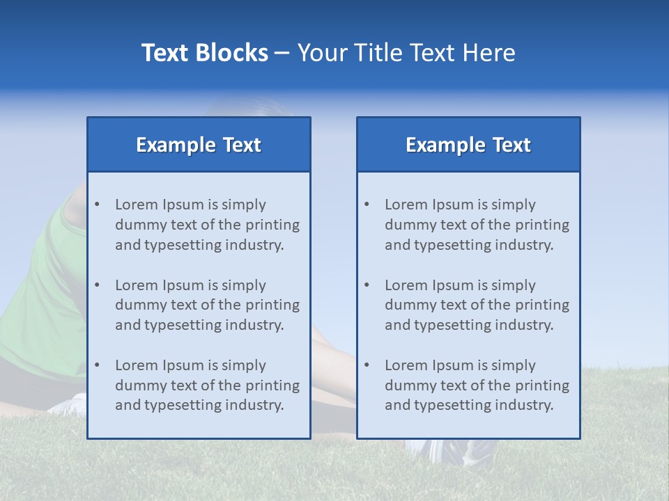 Outdoors Woman Female PowerPoint Template