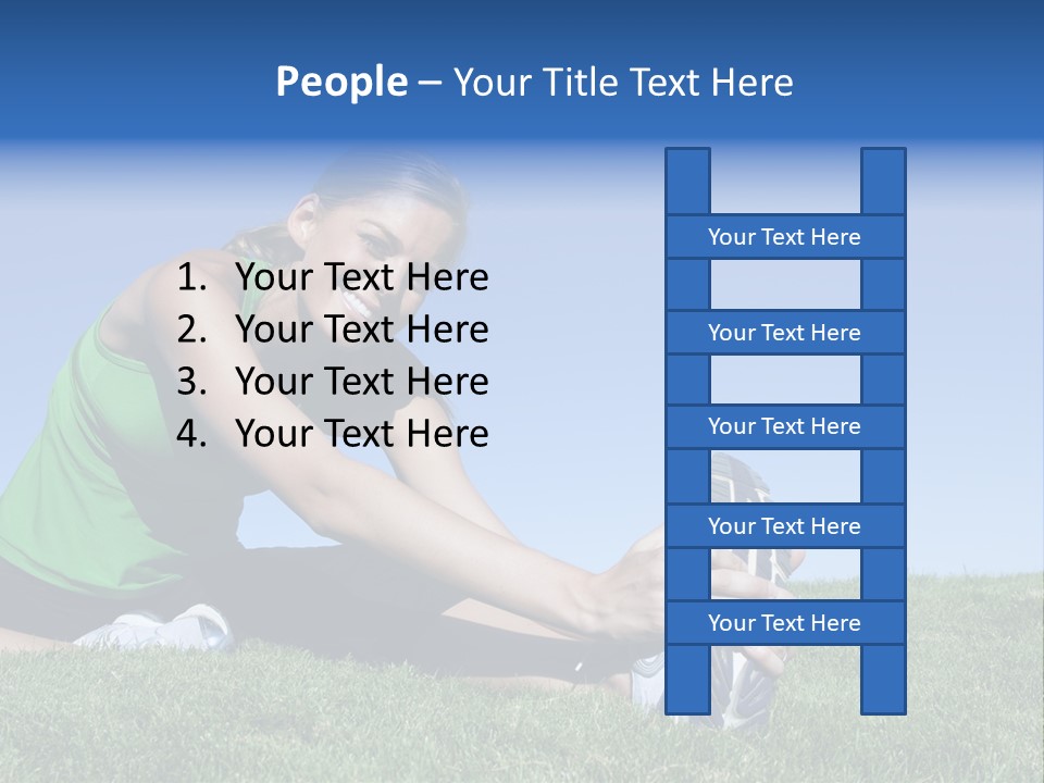 Outdoors Woman Female PowerPoint Template