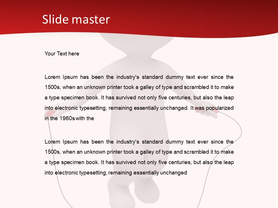 White Background Lifestyle PowerPoint Template