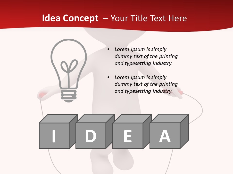 White Background Lifestyle PowerPoint Template