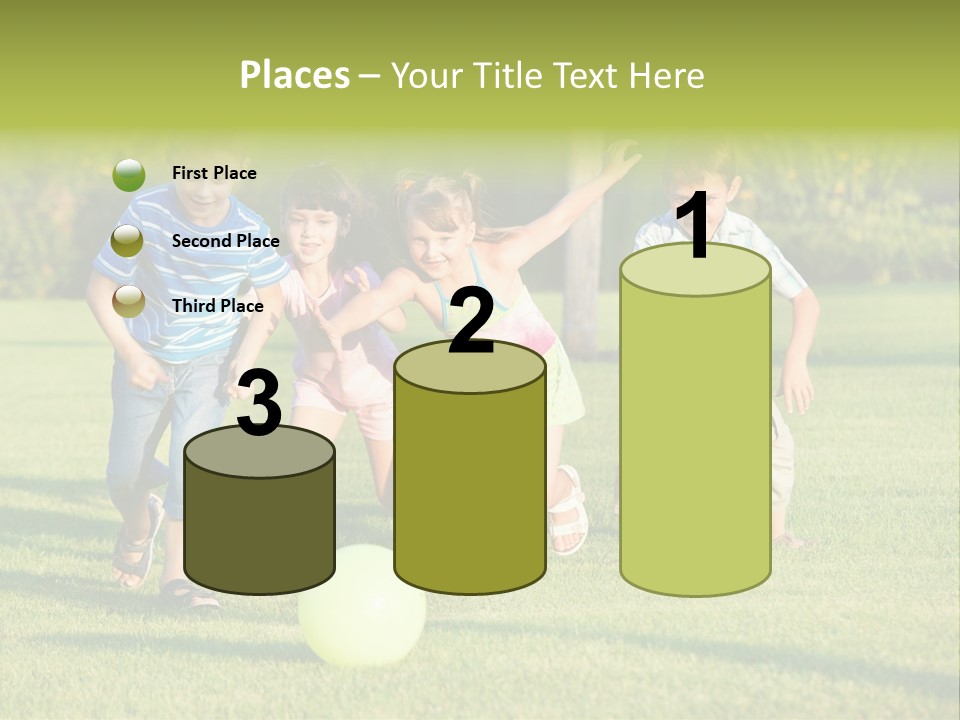 Girl Catching Summer PowerPoint Template