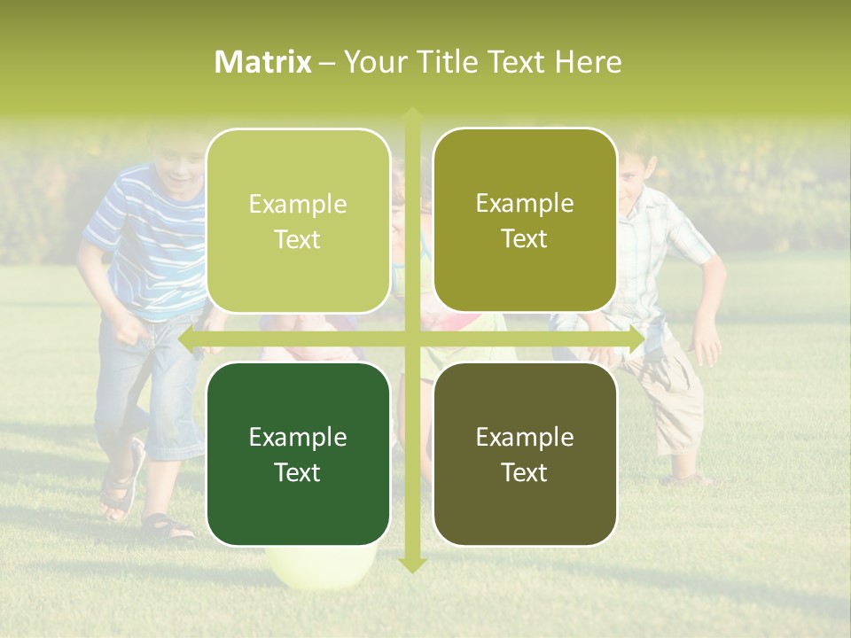 Girl Catching Summer PowerPoint Template