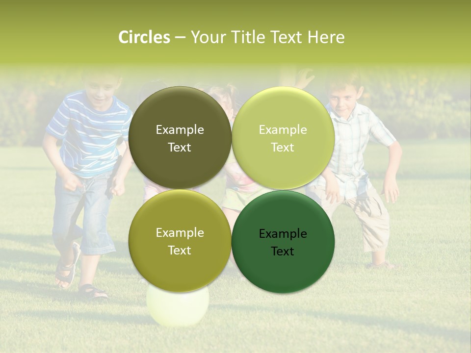 Girl Catching Summer PowerPoint Template