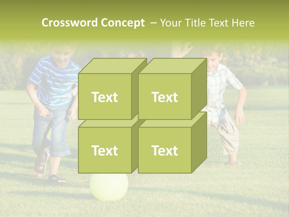 Girl Catching Summer PowerPoint Template